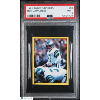 Ron Jaworski PSA 1982 Topps Stickers Football #95 9 73524739