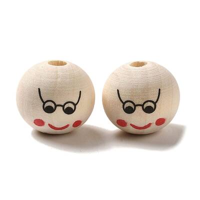 Wood European Beads