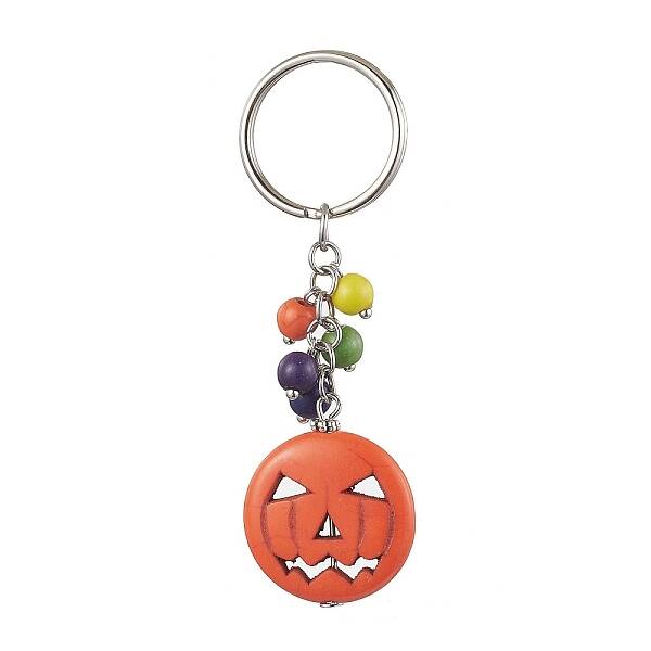 Halloween Synthetic Turquoise Keychains