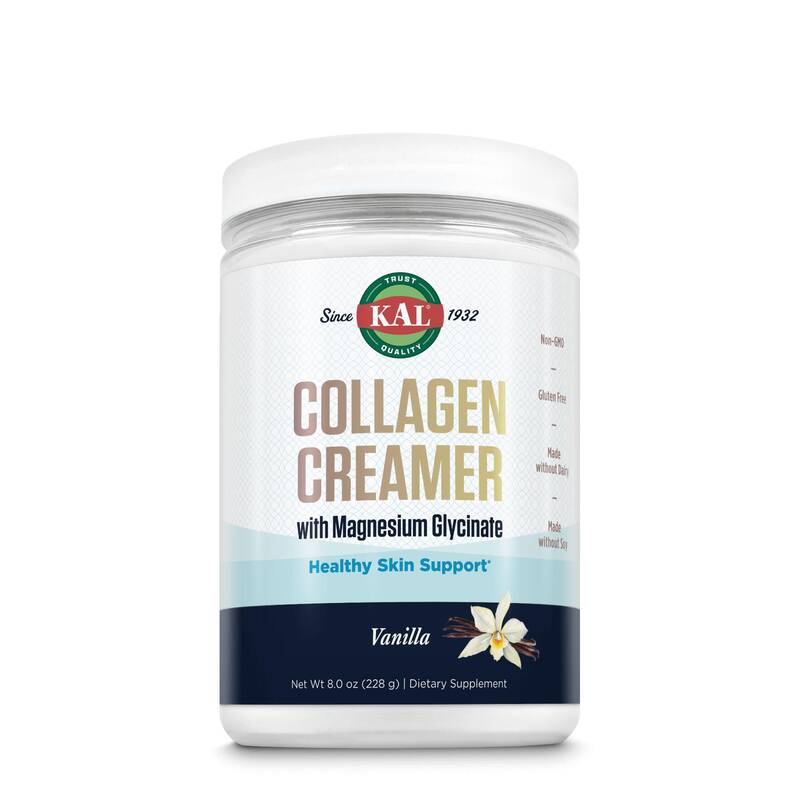 Kal Collagen Creamer Vanilla with Magnesium Glycinate - Natural Dietary Supplement for Skin Support - 8.0 oz - Springtok