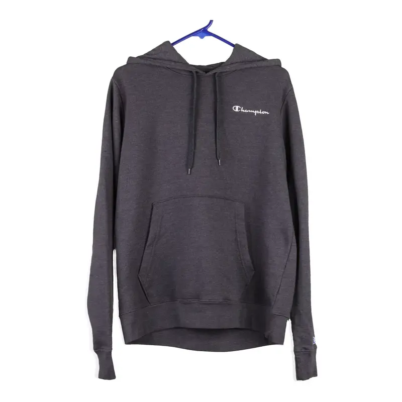 Champion Hoodie - Small Grey Cotton Blend