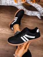 Women's Fashionable Colorblock Lace Up Low Top Sneakers, Casual Comfortable Sports Running Shoes, Female All-match Round Toe ...