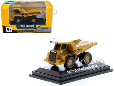 CAT Caterpillar 770 Off–Highway Truck Yellow Micro-Constructor Series Diecast Model by Diecast Masters