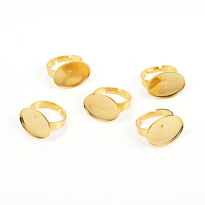 Adjustable 201 Stainless Steel Finger Rings Components