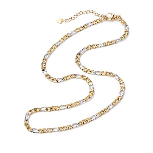 304 Stainless Steel Figaro Chains Necklaces for Men