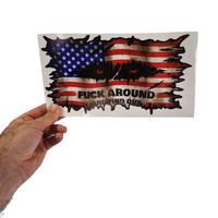 FAFO USA American Country Flag Fck Around and Find Out Decal Sticker America Pride Stickers for Cars Trucks Star Logo Emblem ...