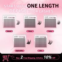 Lashes One Size Fairy Flora Venus Aphrodite Vivi Individual Manga Lash Extension with Ultra Thin Band Eyelashes Extensions Lo...