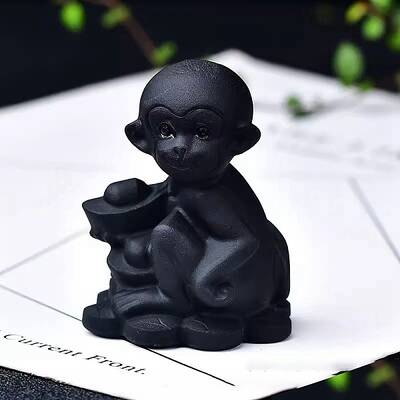 Natural Obsidian Ornament Home Desktop Decoration Craft