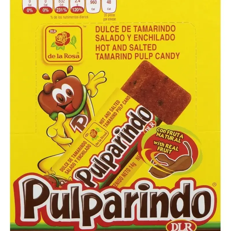 Pulparindo Original 20 piece box mexican Candy Snack Sweet authentic mexican candy