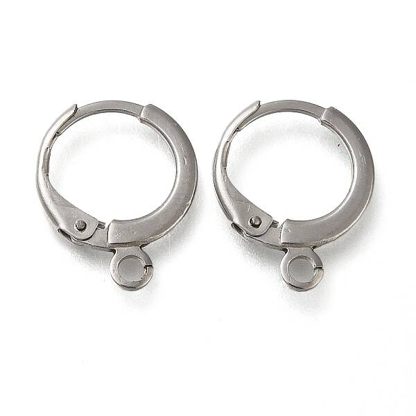 Anti-Tarnish 304 Stainless Steel Hoop Earring Findings