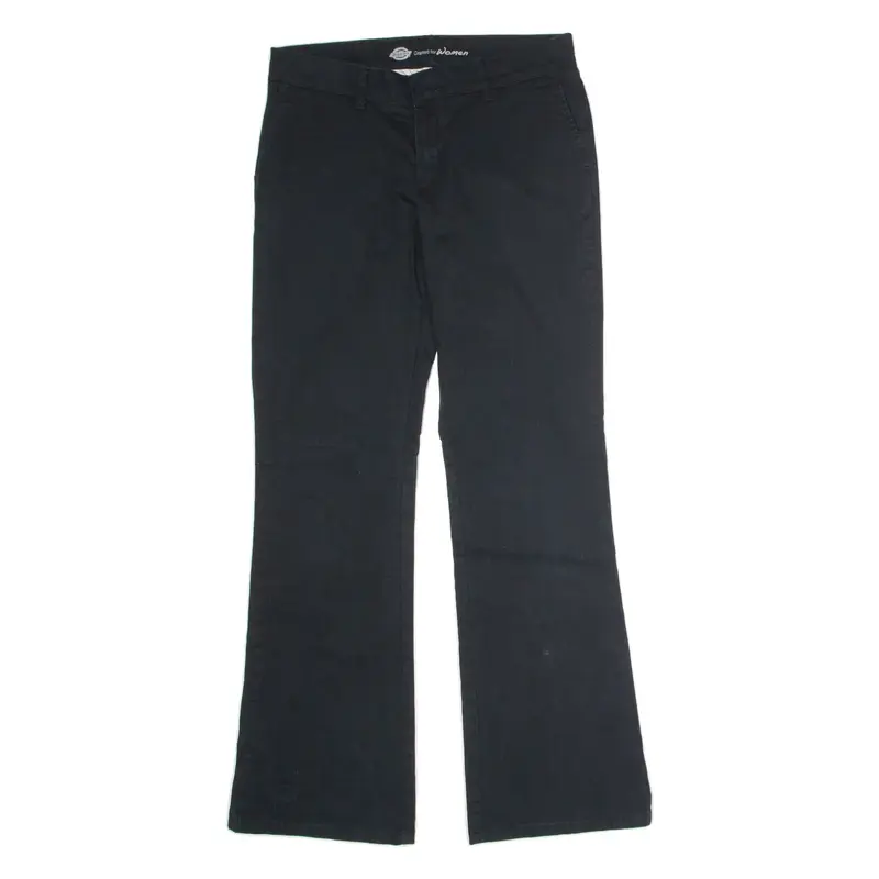 DICKIES Workwear Womens Trousers Black Regular Flared W30 L30
