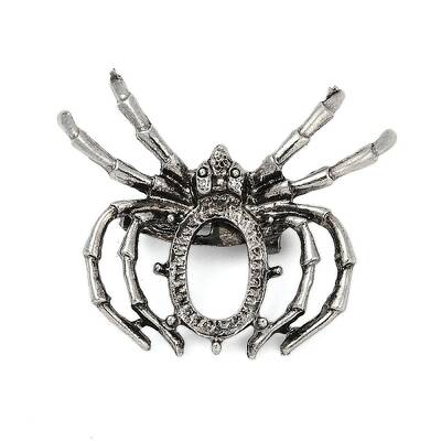 Plating Antique Silver Brooch Base Settings