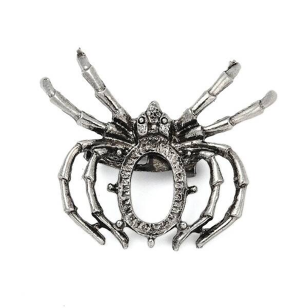 Plating Antique Silver Brooch Base Settings