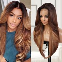 The Stylist Human Hair Blend Pre Plucked Curtain Bang 13x6 Natural Textured Hair Invisible HD Lace Frontal Wig Tastee