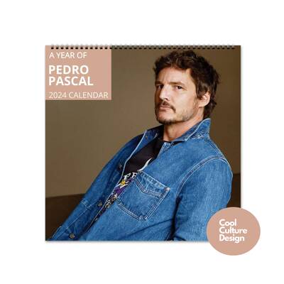 Pedro Pascal Calendar - 2024 Calendar, Wall Calendar 2024, Planner 2024