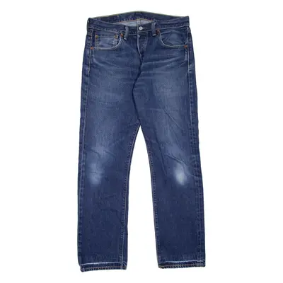 LEVI'S 501 Jeans Mens Blue Regular Straight Stone Wash W32 L32