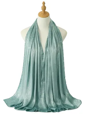 1PC Sunflower Pleated Scarf, Unisex Classic Solid Color Muslim Wrap for All Seasons, Breathable and Stylish Daily Use