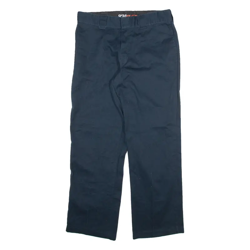 DICKIES 874 Workwear Mens Trousers Blue Regular Straight W34 L30