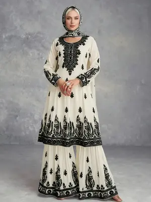 Muslim Women Ethnic Style Fashion Casual Belted Printed Set Top + Pants, Long Sleeve Button Front, Summer