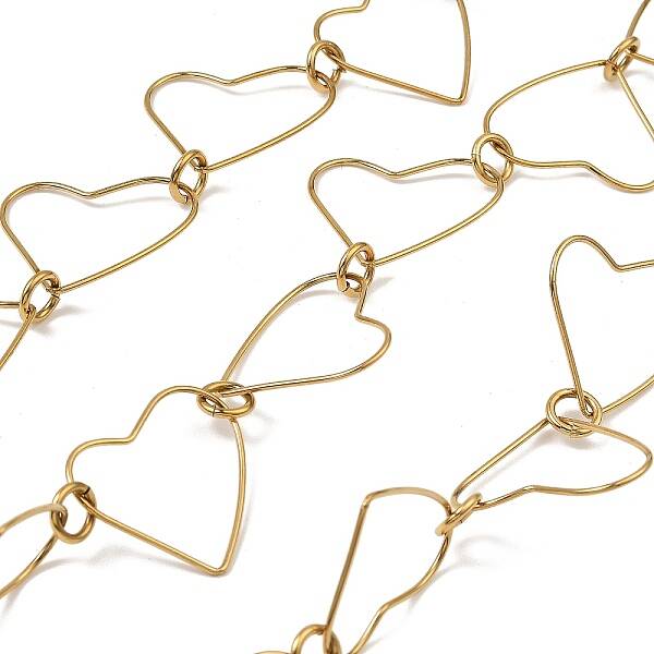 304 Stainless Steel Heart Link Chains