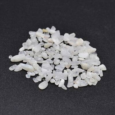 Natural White Jade Chip Beads