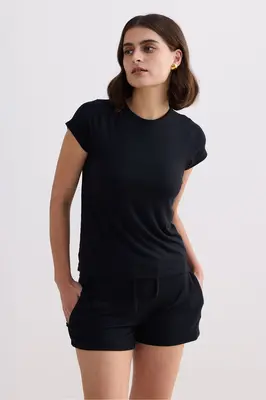 Essential Knit Shorts in Black | Color: Black | Size: XL