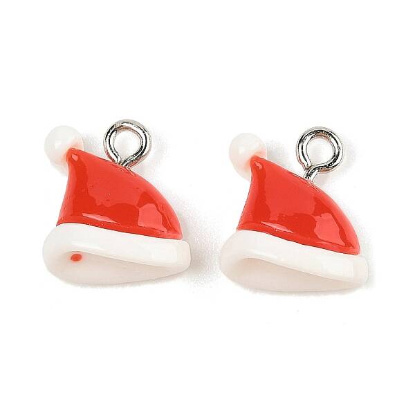 Christmas Theme Opaque Resin Pendants