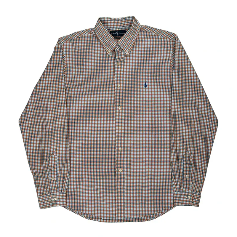 Custom Fit Ralph Lauren Checked Shirt - XL Multicoloured Cotton