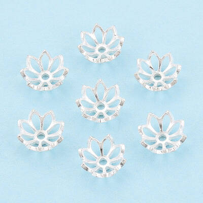 925 Sterling Silver Bead Caps
