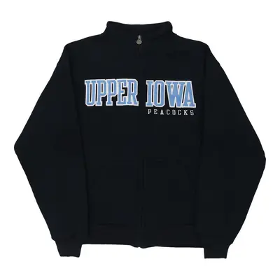 Upper Iowa Peacocks Champion College Zip Up - Medium Navy Cotton Blend