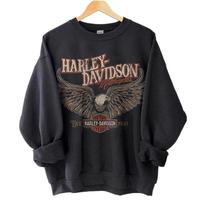 Harley Davidson Sweatshirt, T-Shirt, Hoodie, Electric Vintage 90s Graphic Style Sweatshirt, Unisex Motor Shirt, Motorcycle Te...