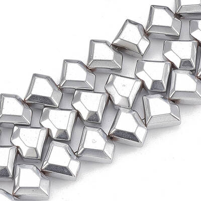 Electroplate Non-magnetic Synthetic Hematite Beads Strands