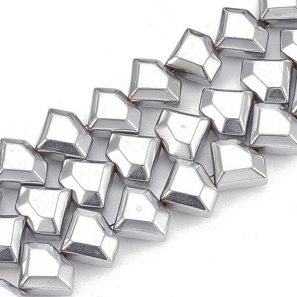 Electroplate Non-magnetic Synthetic Hematite Beads Strands