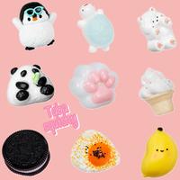 59 Tpye squishies[Gift for Kids]Taba Squishy party favor Mochi Squeeze Toys for Stress Relief unique gift for kid anxiety fid...