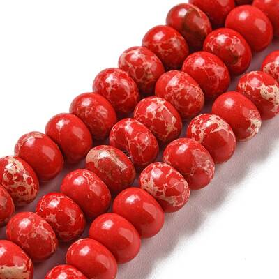 Synthetic Imperial Jasper Dyed Beads Strands