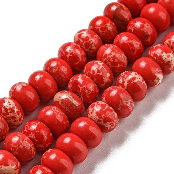 Synthetic Imperial Jasper Dyed Beads Strands