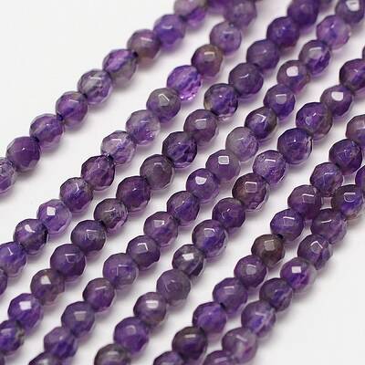 Grade A Natural Amethyst Bead Strands