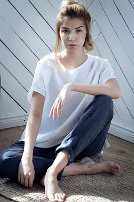 Women linen joggers | Size: M