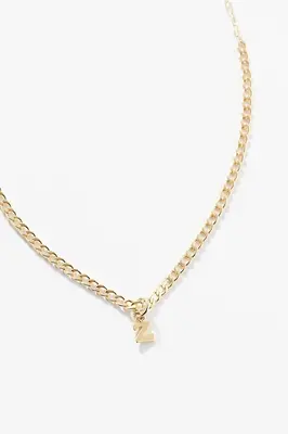 Rhett Initial Necklace | Metal Color: Gold | Style: Z