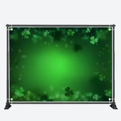 Vague Green Clovers Bokeh St Patricks Day Backdrop - Aperturee