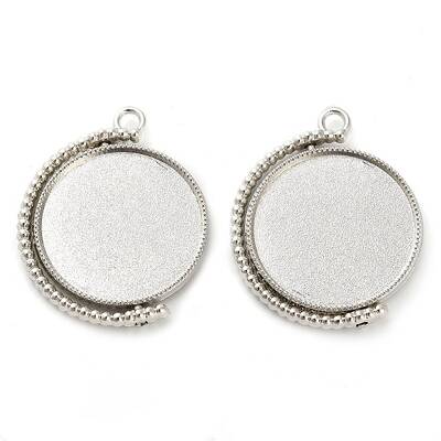 Zinc Alloy Pendant Cabochon Settings