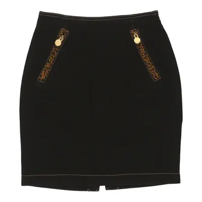 Roccobarocco Skirt - 26W UK 6 Black Cotton | Size: UK 6