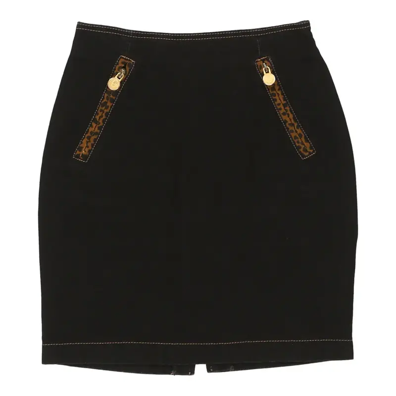Roccobarocco Skirt - 26W UK 6 Black Cotton | Size: UK 6