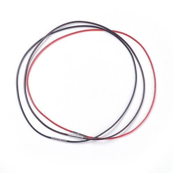 Waxed Polyester Cord Necklace Making