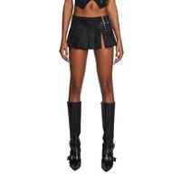 Viral Takeover Mini Skirt - Black