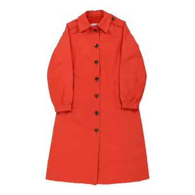 Aquascutum Trench Coat - Small Red Cotton Blend | Size: small