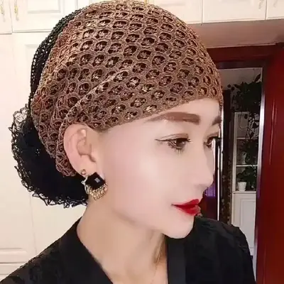 2025 Summer Fashion Turban Cap for Women Breathable Mesh Beanie Hat Muslim Under Scarf Cap Cancer Chemo Hat Hairloss Headdres...