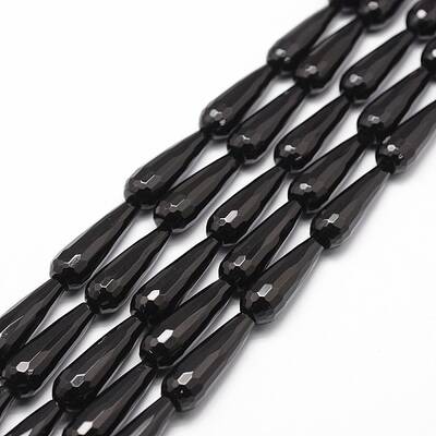 Natural Black Onyx Beads Strands