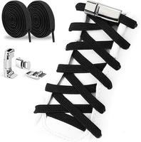 Elastic Shoe Laces - Elastic No Tie Shoelaces for Adults and Kids Sneakers, One Size Fits All Shoes