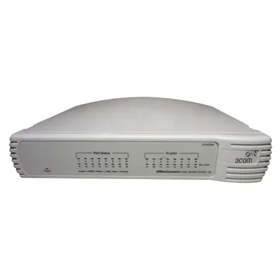 3C16792B 3Com OfficeConnect 16 x RJ-45 Ports 10/100Base-TX Layer 2 Managed Rack-mountable Fast Ethernet Network Switch
